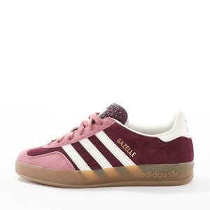New in box! adidas Gazelle Sneakers in Burgundy and White